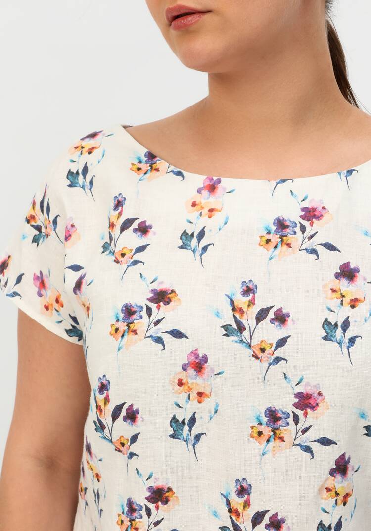 Блуза с удлиненной линией плеча Камилла шир.  750, рис. 28