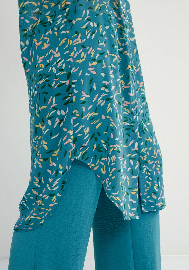 Рубашка с рукавом 7/8 и патами шир.  750, рис. 25