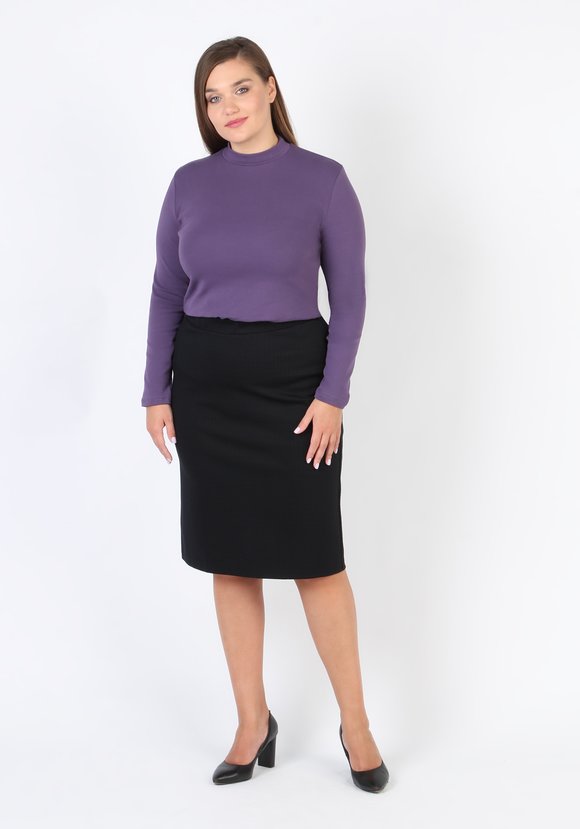 Юбка из плотной ткани Деми шир.  580, рис. 1