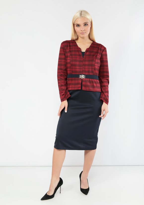 Платье с имитацией пиджака Барбара шир.  580, рис. 10