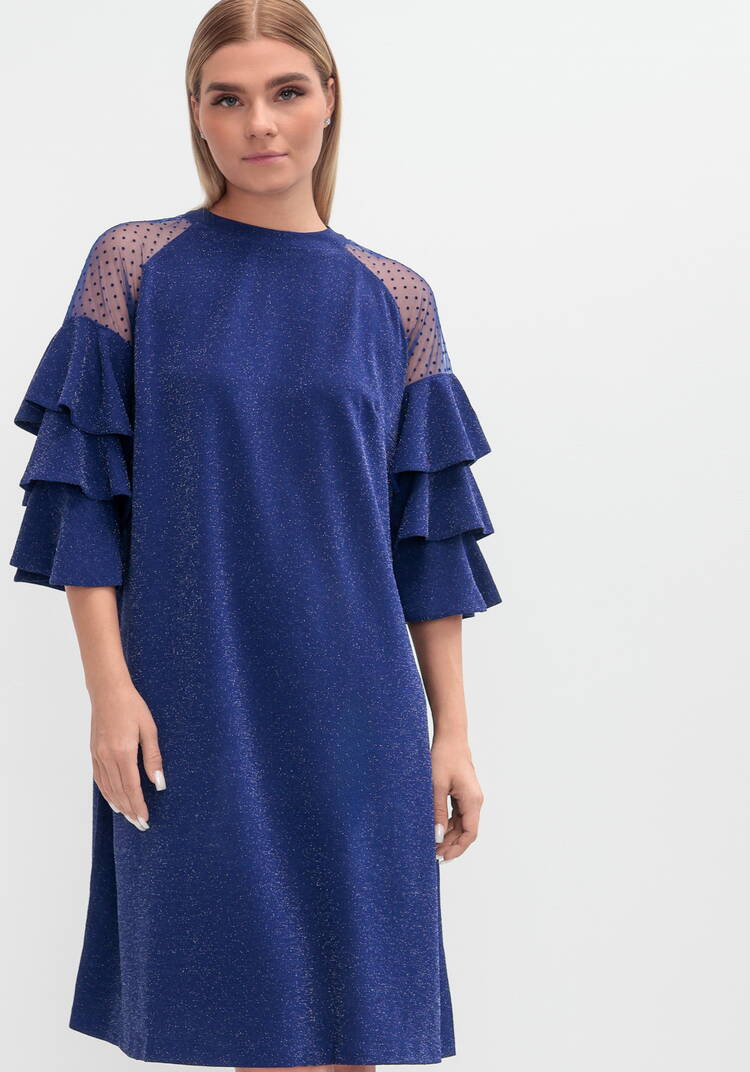 Платье с рукавом волан шир.  750, рис. 11