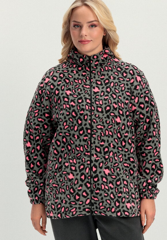 Толстовка из флиса с анималистичным принтом шир.  580, рис. 16