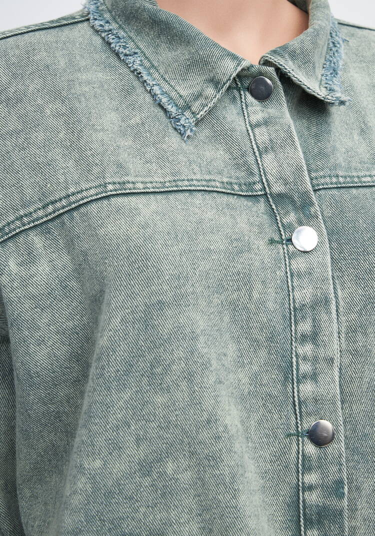 Куртка джинсовая Кейтлин шир.  750, рис. 6