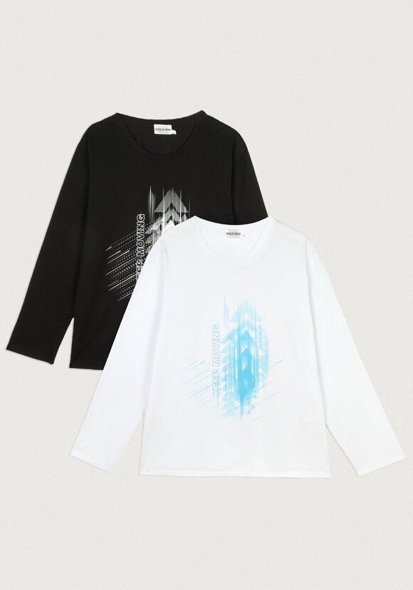 Комплект мужских лонгсливов с принтом шир.  580, рис. 1