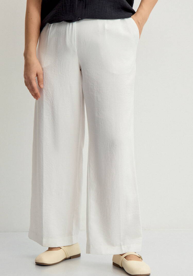 Брюки прямые со стрелками Оливия шир.  750, рис. 9