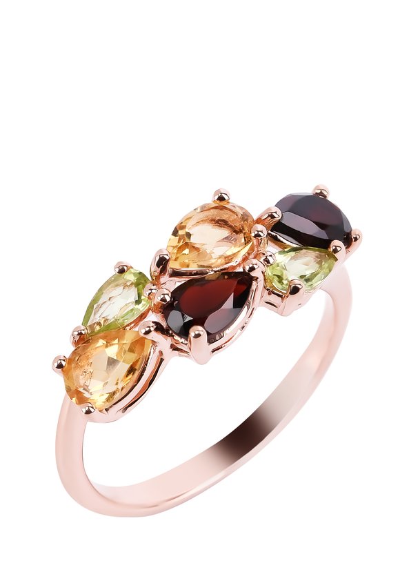 Кольцо серебряное Оливия шир.  580, рис. 1