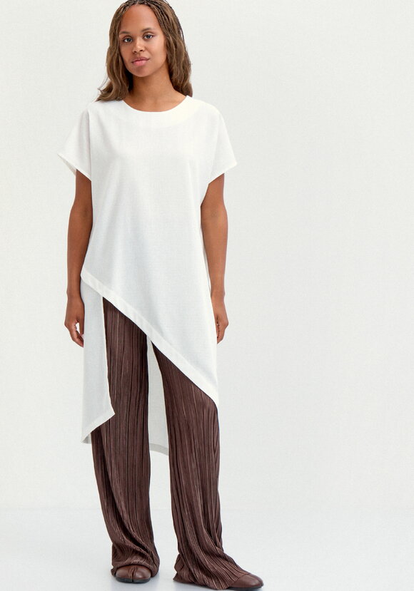 Туника изo льна с ассиметричным кроем шир.  580, рис. 12