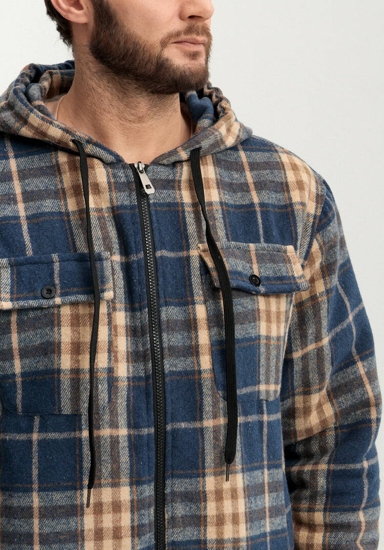 Рубашка с капюшоном и подкладом из шерпы шир.  750, рис. 5