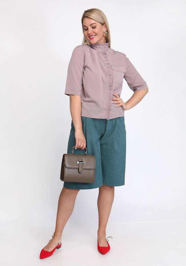 Бермуды с мягкими складками шир.  750, рис. 9