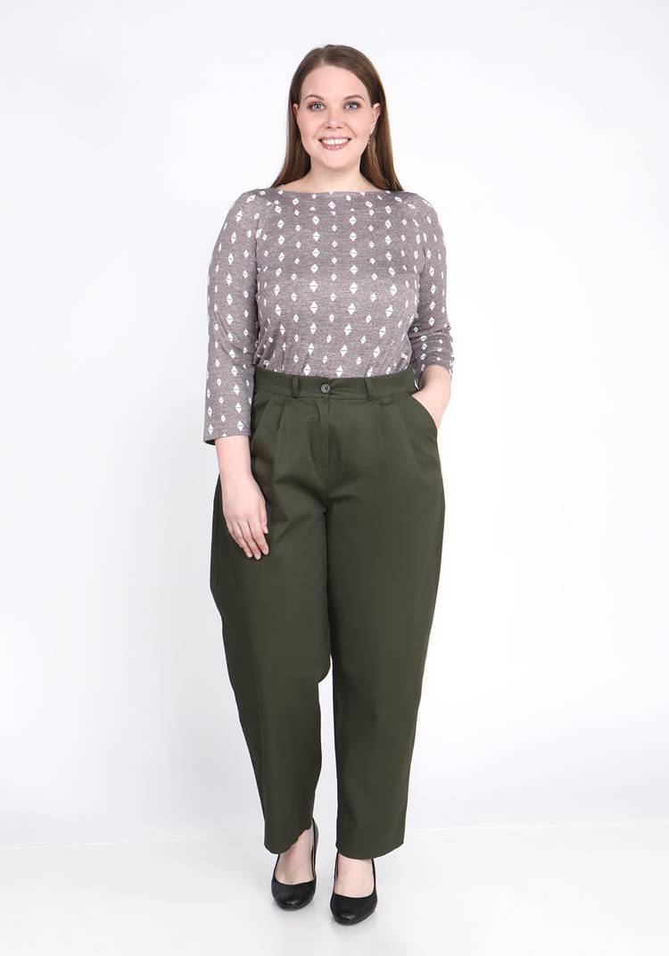 Брюки с защипами шир.  750, рис. 4