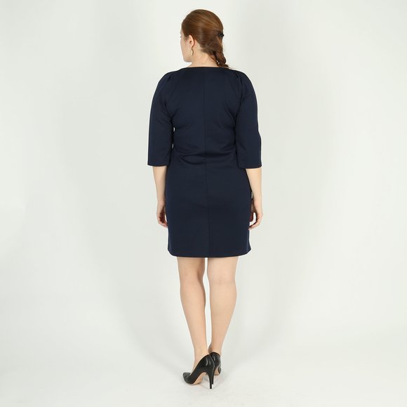 Платье с рукавом 3/4 и кружевной вставкой шир.  580, рис. 12