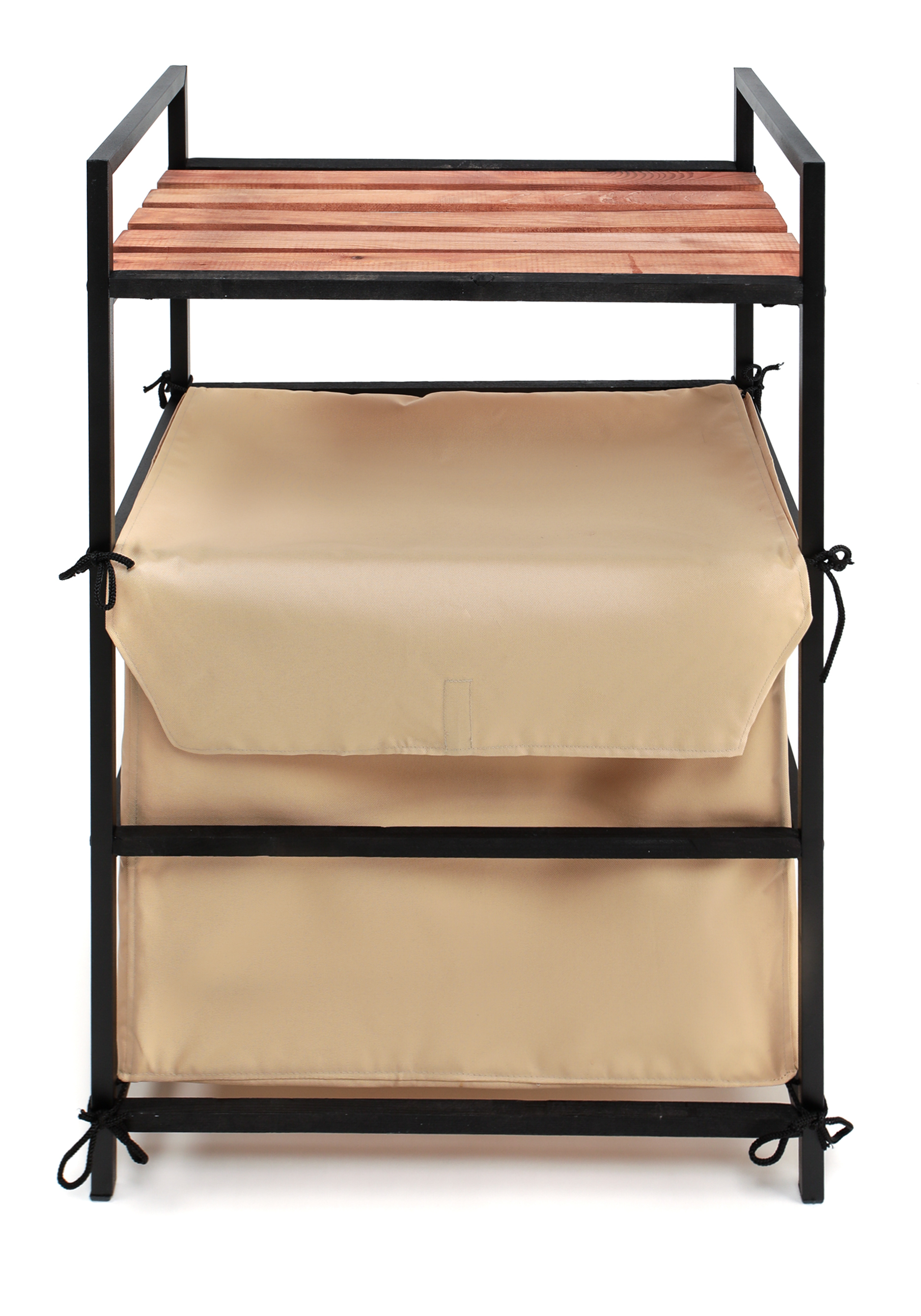 Этажерка с корзиной для белья Supra, цвет коричневый - фото 2