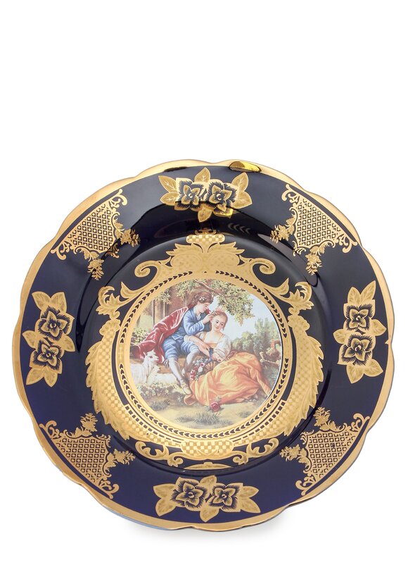 Набор кобальтовых тарелок, 2 шт. шир.  580, рис. 3