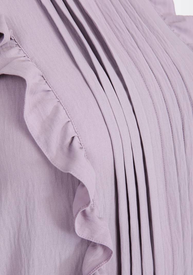 Блуза со складками и рюшей шир.  750, рис. 3