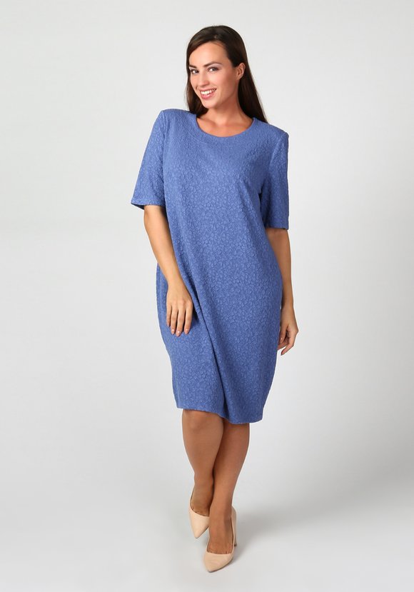 Платье-миди прямого силуэта шир.  580, рис. 5