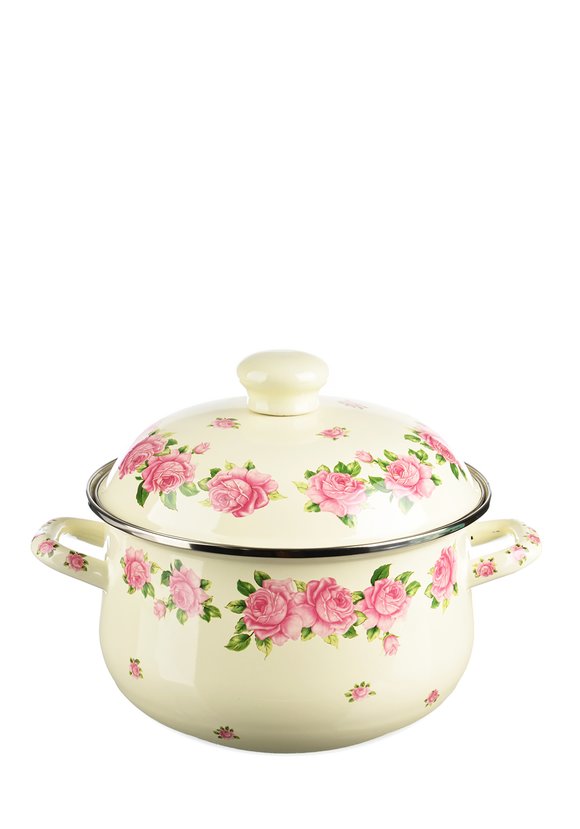 Кастрюля эмалированная Розанна шир.  580, рис. 3