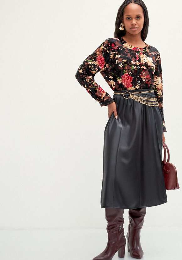 Юбка А-образного кроя трикотажная шир.  580, рис. 14