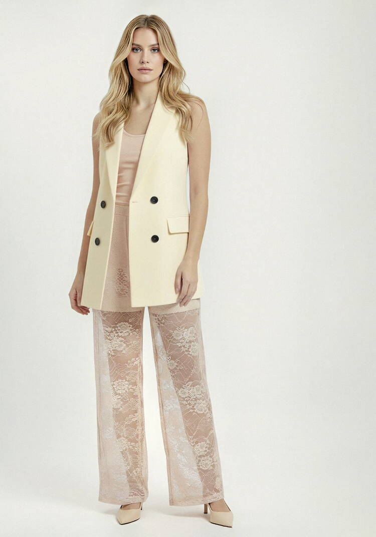 Брюки широкие из кружевной ткани шир.  750, рис. 16