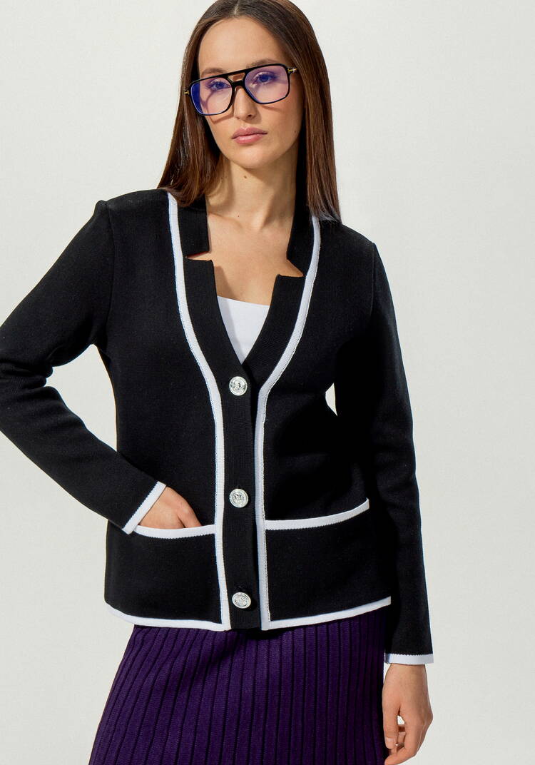 Пиджак с яркой окантовкой шир.  750, рис. 11