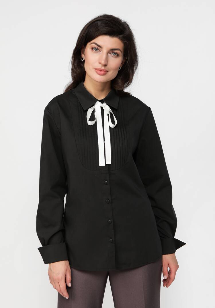 Блузка из хлопка с декором шир.  750, рис. 11