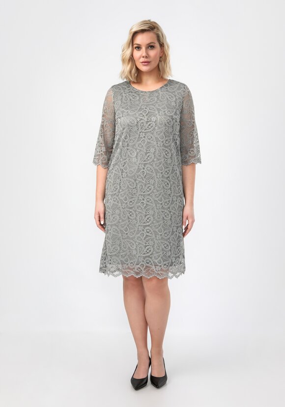 Платье из эластичного гипюра шир.  580, рис. 11