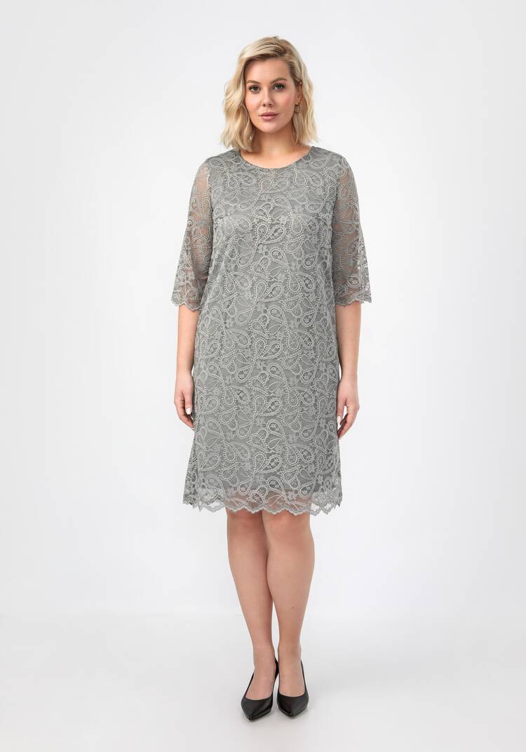 Платье из эластичного гипюра шир.  750, рис. 11