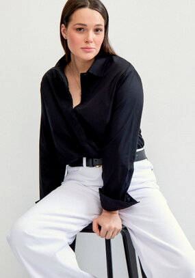 Рубашка прямая на пуговицах