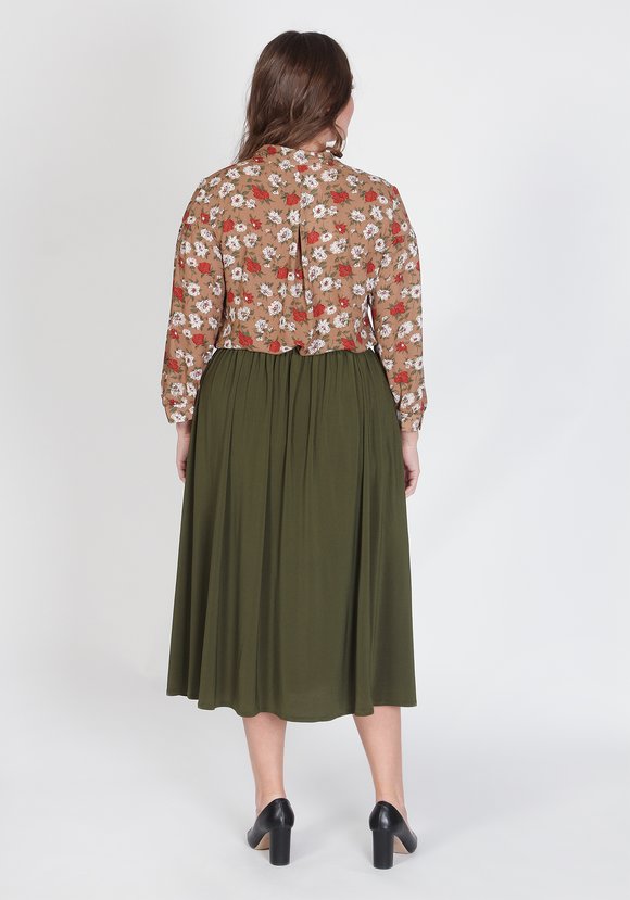 Блузка Цветочный ансамбль шир.  580, рис. 2