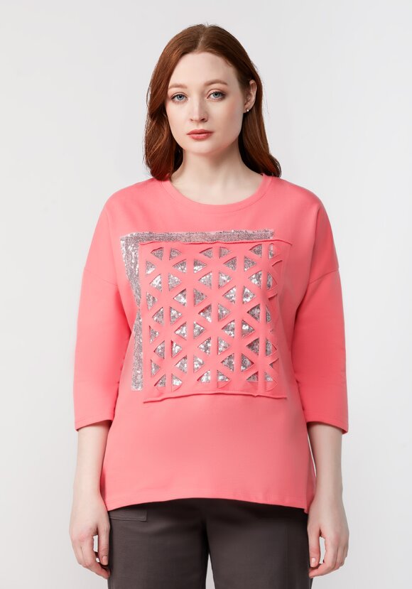 Джемпер Сверкающий принт шир.  580, рис. 14