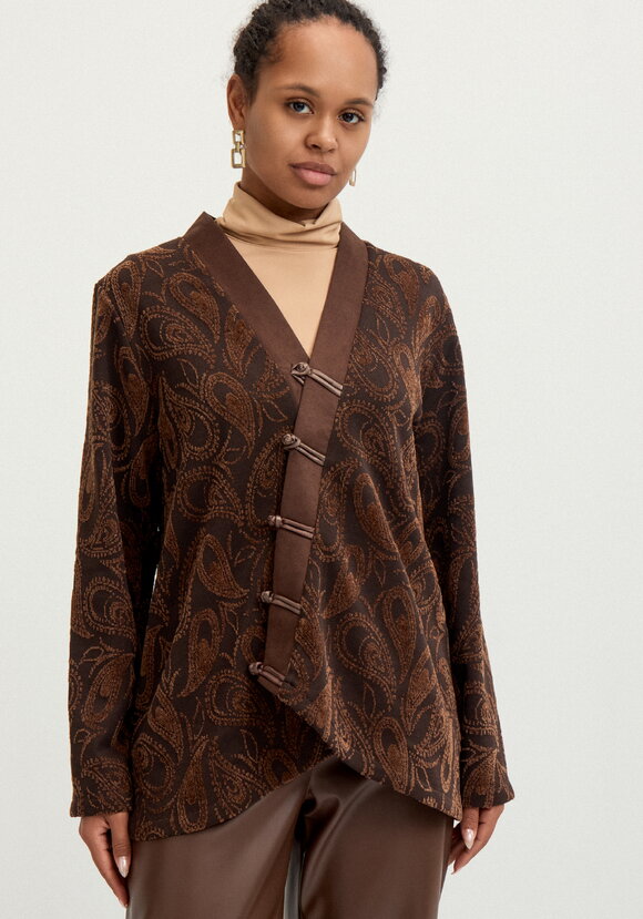 Кардиган из жаккардового трикотажа шир.  580, рис. 4