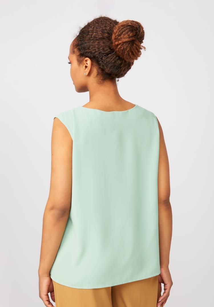 Блуза с декоративными складками Летиция шир.  750, рис. 13