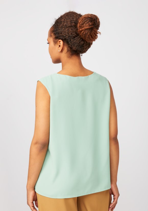 Блуза с декоративными складками Летиция шир.  580, рис. 13