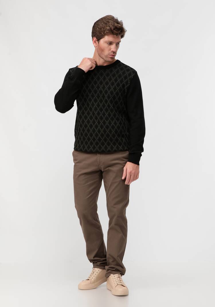 Джемпер в ромб с длинным рукавом шир.  750, рис. 16