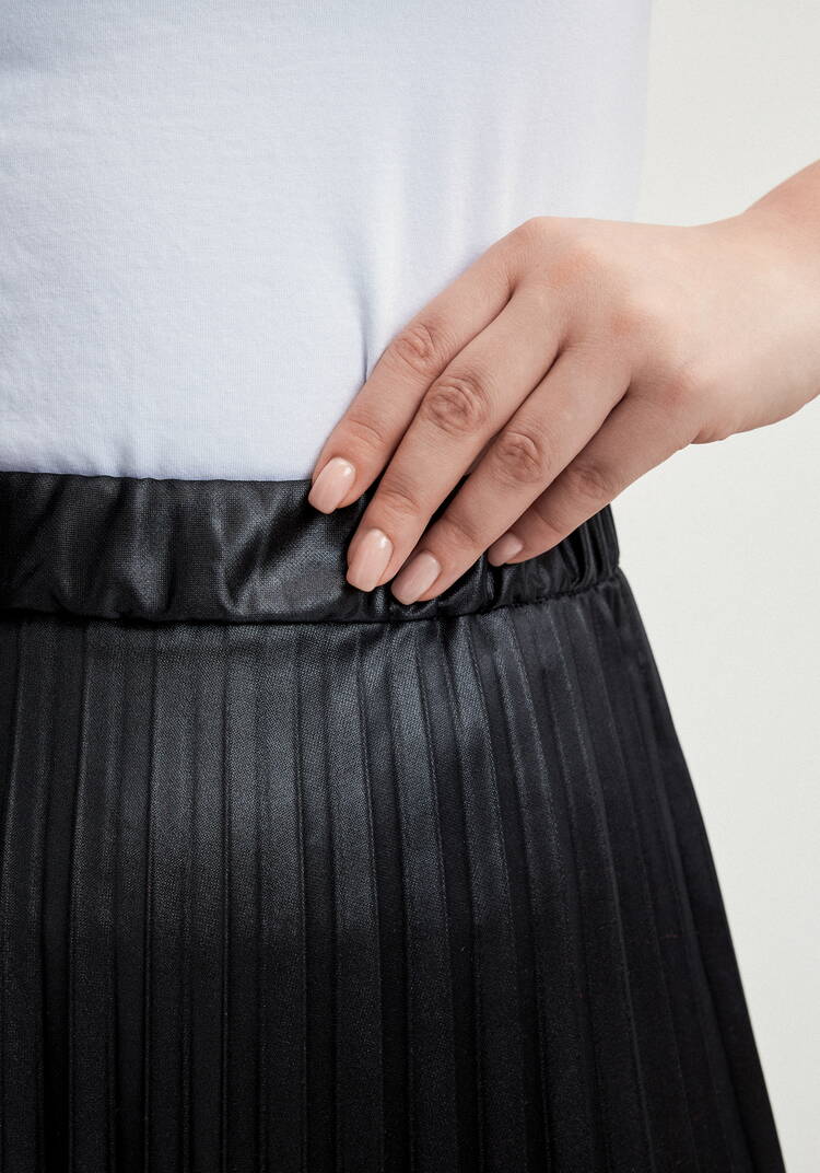 Юбка плиссированная из трикотажа с напылением шир.  750, рис. 12