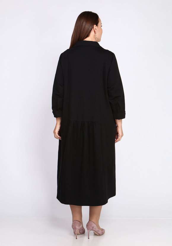 Платье-макси с английским воротником шир.  580, рис. 6