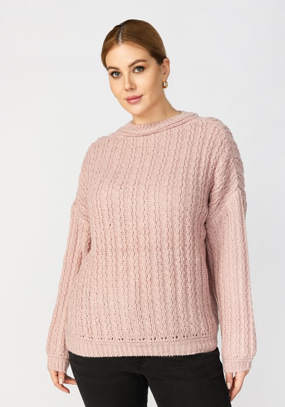 Джемпер женский Теплый вечер шир.  580, рис. 17