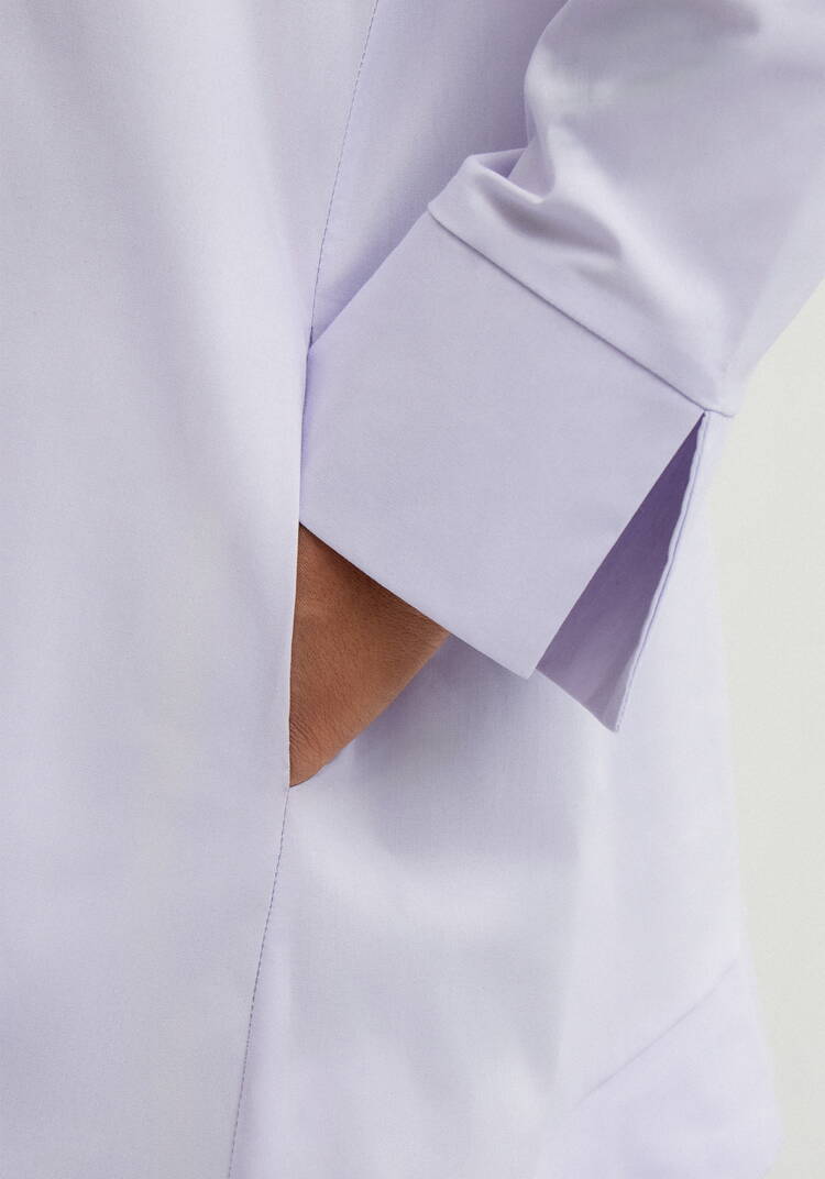 Рубашка с отложным воротом стойкой шир.  750, рис. 15