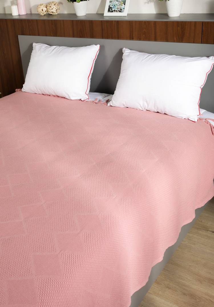 Покрывало-плед из хлопка с бахромой Айшель шир.  750, рис. 8