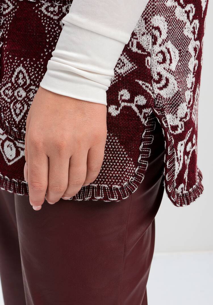 Жилет из шерсти Ласковое тепло шир.  750, рис. 25