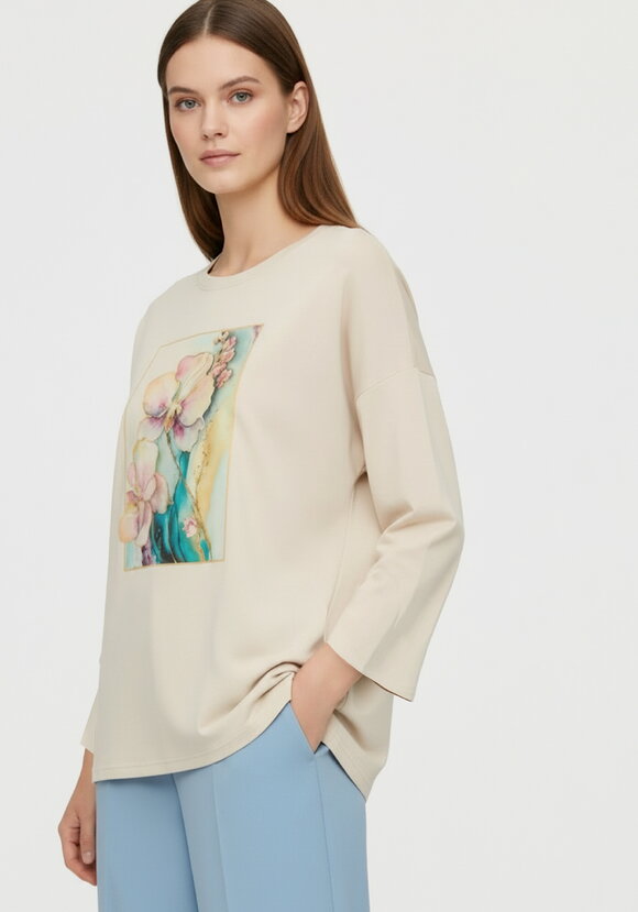 Лонгслив с принтом Флоренция шир.  580, рис. 3