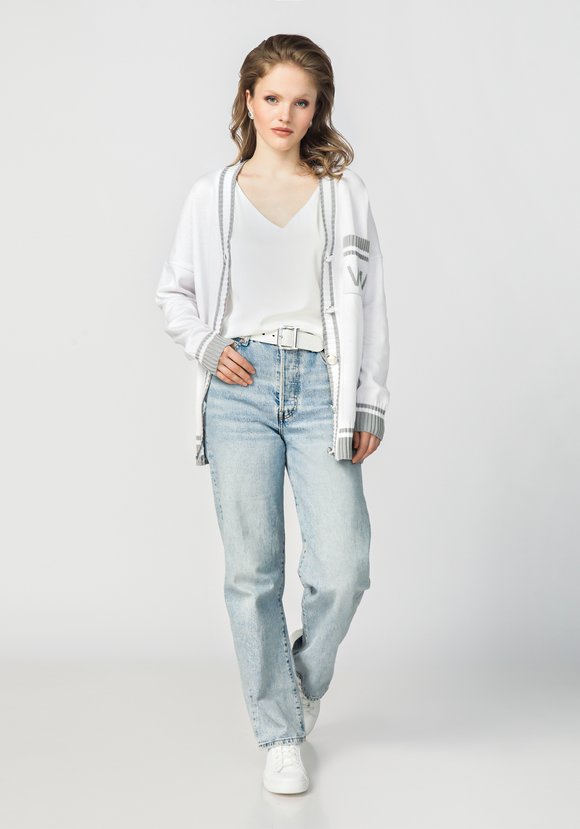 Кардиган с карманом на груди и логотипом шир.  580, рис. 17