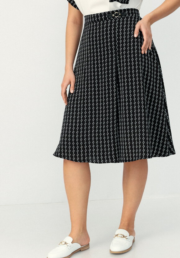 Юбка с принтом на запах шир.  580, рис. 13