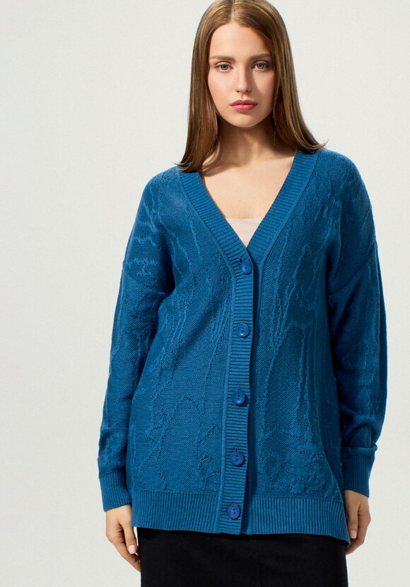 Кардиган удлиненный с абстрактным рисунком шир.  580, рис. 20