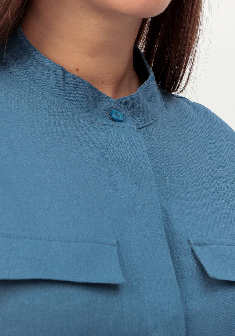 Платье-сафари А-силуэта шир.  750, рис. 21