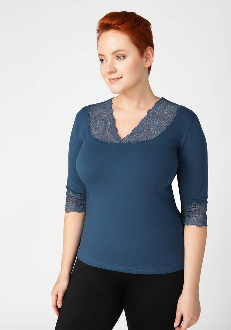 Майка с рукавом 3/4 Кармен шир.  750, рис. 15