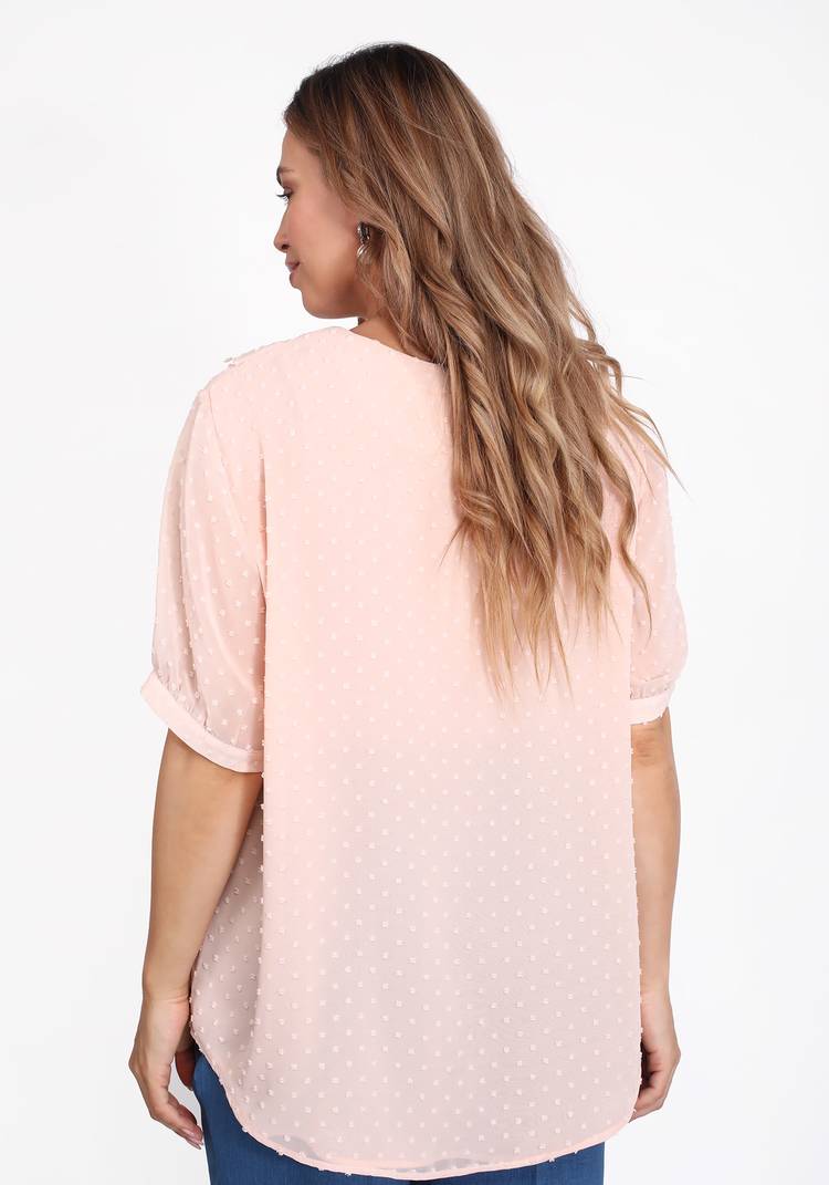 Блуза шифоновая с бантом шир.  750, рис. 6