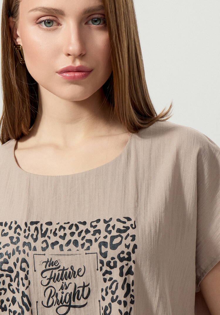 Топ с принтом свободного кроя шир.  750, рис. 21