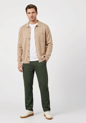 Брюки с цельнокроеным поясом на резинке