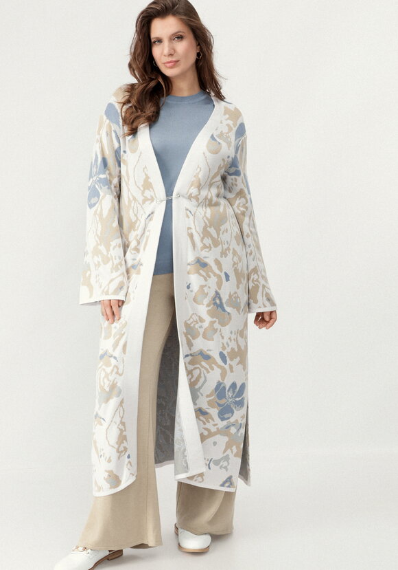 Кардиган с цветочным дизайном шир.  580, рис. 27