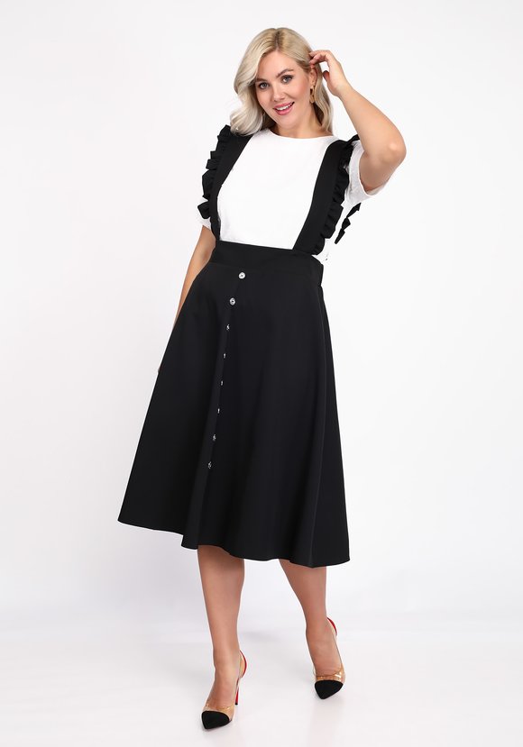 Блуза свободная с вырезом лодочка шир.  580, рис. 12